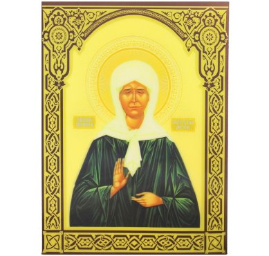 Иконы Матрона Московская икона объемная, голографическая (34,5 х 49 см)