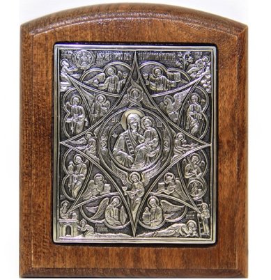 Иконы Неопалимая Купина икона Божией Матери икона, ручная работа (8 х 10 см)