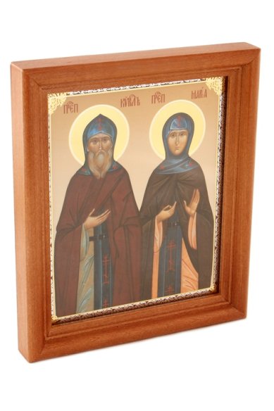 Иконы Кирилл и Мария икона под стеклом (13х16 см, Софрино)