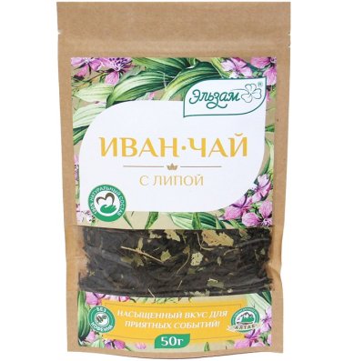 Натуральные товары Иван-чай с липой листовой ферментированный (50 г)