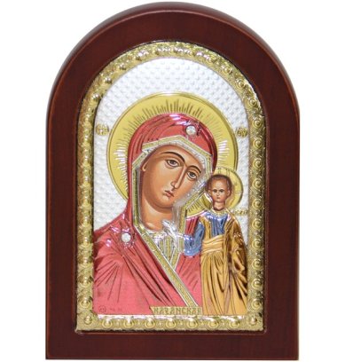 Иконы Казанская икона Божией Матери, греческое письмо, ручная работа (10 х 14 см)