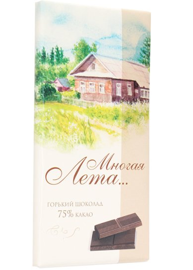 Натуральные товары Шоколад горький, 72 г «Многая Лета...»