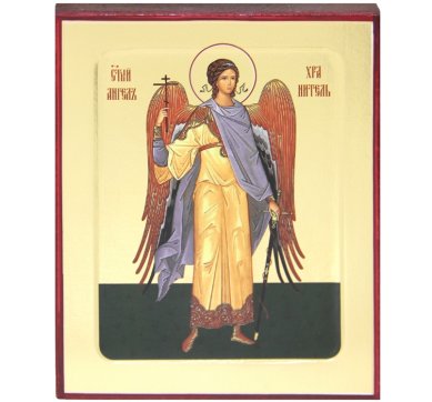 Иконы Ангел Хранитель икона на дереве (12,5 х 16 см)