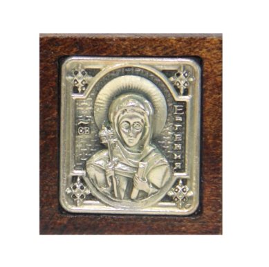 Иконы Евгения Римская икона ручной работы для автомобиля (3,5 х 4 см)