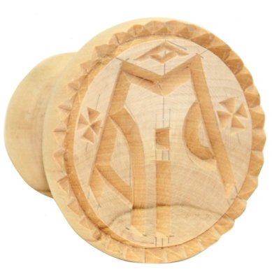 Утварь и подарки Печать для просфор «Богородичная» деревянная (диаметр 6,8 см)