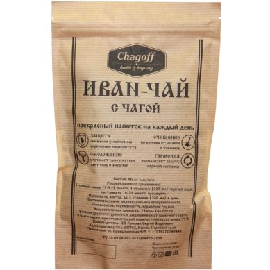 Натуральные товары Чага березовая с иван-чаем (100 г)