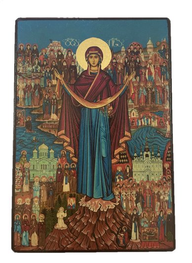 Иконы Четыре удела Пресвятой Богородицы, икона 14 х 20 см