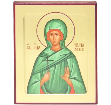 Иконы Фаина Анкирская святая мученица икона на дереве (12,5 х 16 см)