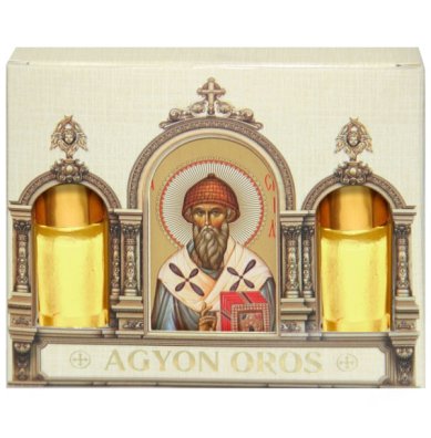 Утварь и подарки Набор подарочный «Миро» с благовониями (2 шт по 10 мл каждый, икона Спиридона Тримифунтского)