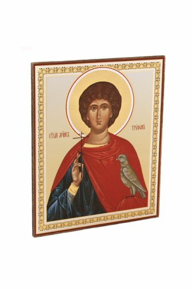 Иконы Трифон мученик икона на оргалите (11 х 13 см, Софрино)