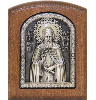 Иконы Сергий Радонежский икона, ручная работа (8 х 10 см)