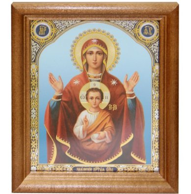Иконы Знамение икона Божией Матери (13 х 15,5 см, Софрино)