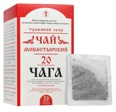 Натуральные товары Травяной чай «Чага» (20 пакетиков, 30 г)